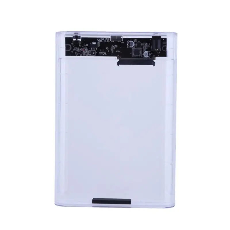 

3.5inch USB 3.0 SATA HDD Case Hard Drive Enclosure Transparent External Storage Hard Disk Case Power Adapter for PC Laptop