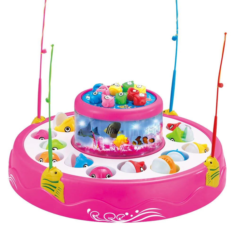 kids fishing toys set children educational toys musical gifts learning