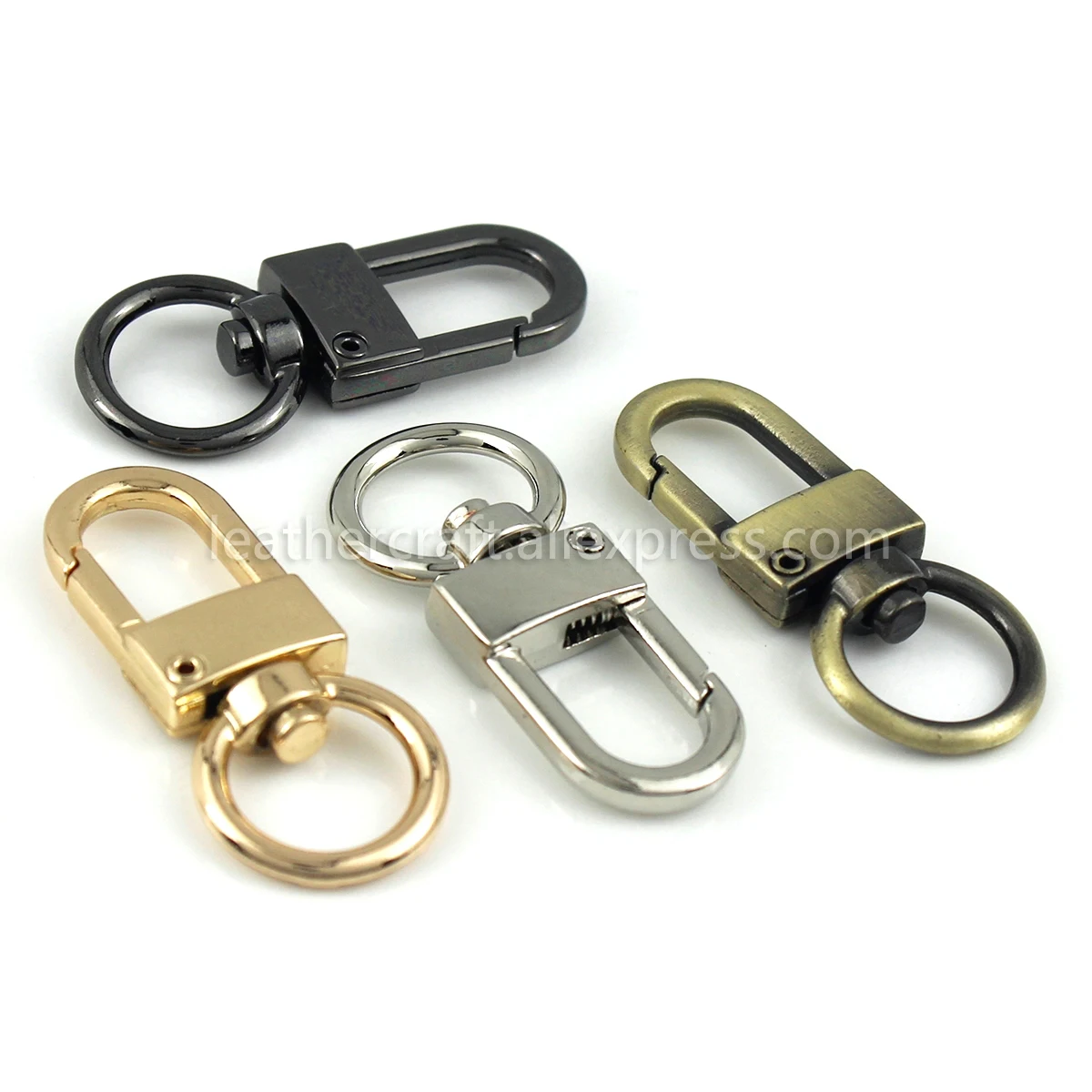 

1pcs Metal Swivel Eye Snap Hook Trigger Lobster Clasps Clips for Leather Craft Bag Strap Belt Webbing Keychain Large Size