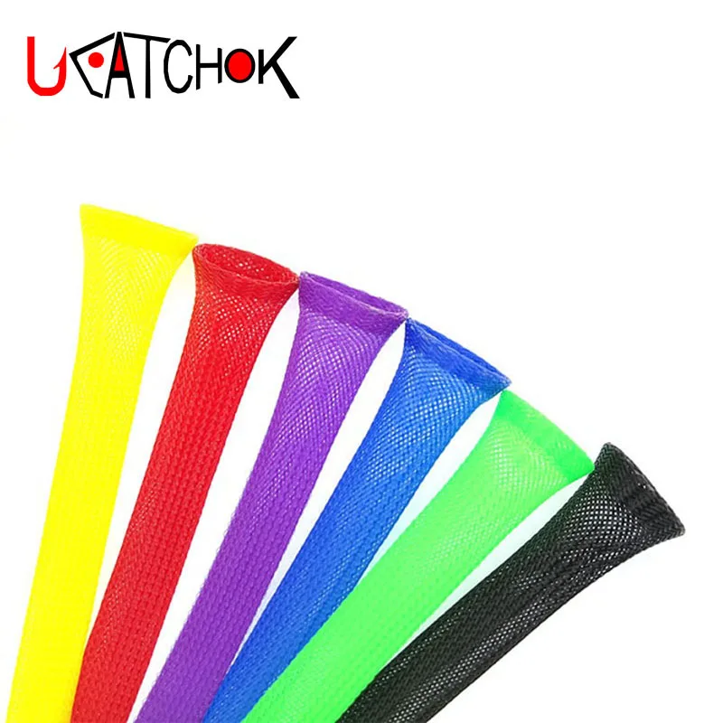 

5pcs/pack Diameter 4.8CM Fishing Rod Nylon Cover 1.6M/1.7M/1.8M/1.9M/2.0M Sleeve Socking Rod guides protector fish accessories