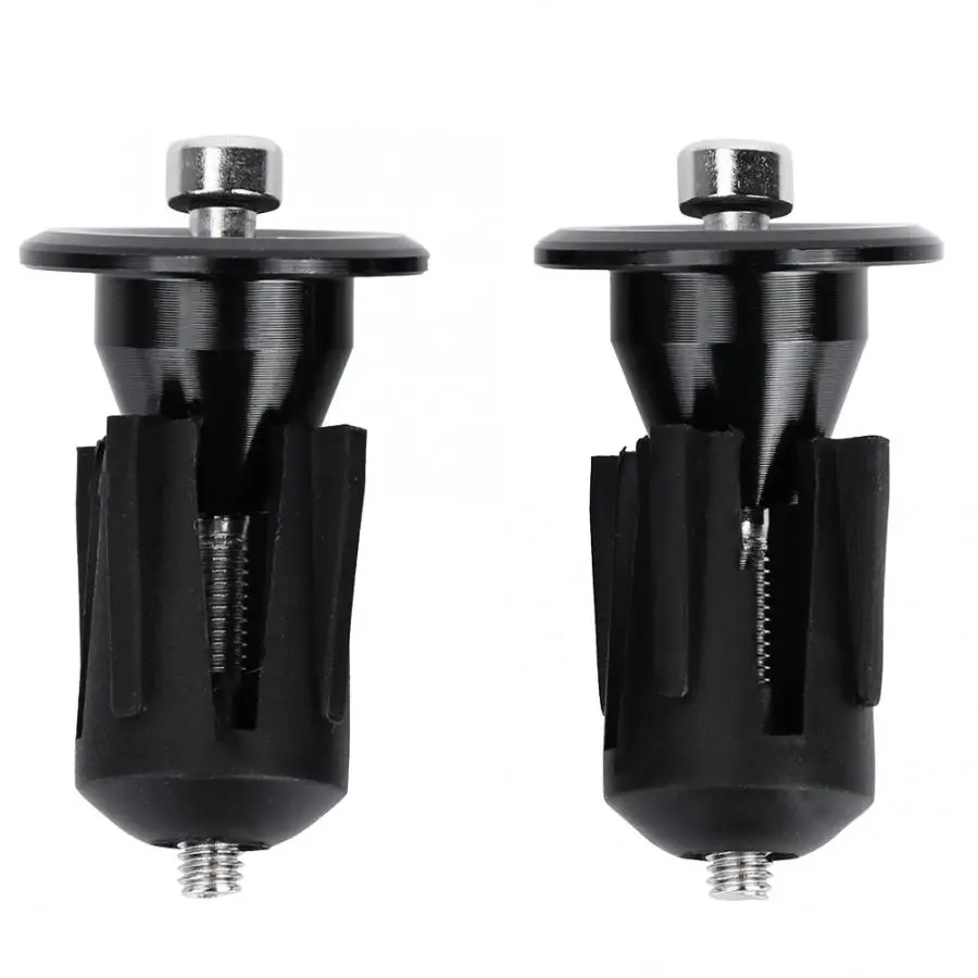 

1 pair Bicycle Handle Bar End Plug Aluminum Alloy Black Bicycle Handle Bar End Cover Bike Bar End Plug 22*42mm Bicycle Accessory