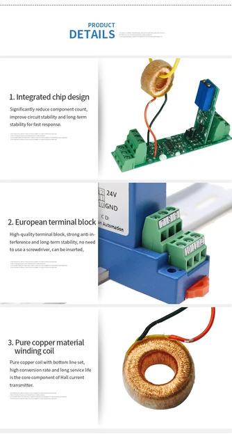 Trasmettitore Di Corrente CA Samfox 0-200A Autoalimentato - Precisione Elevata Per Monitoraggio E Protezione - Foto 3