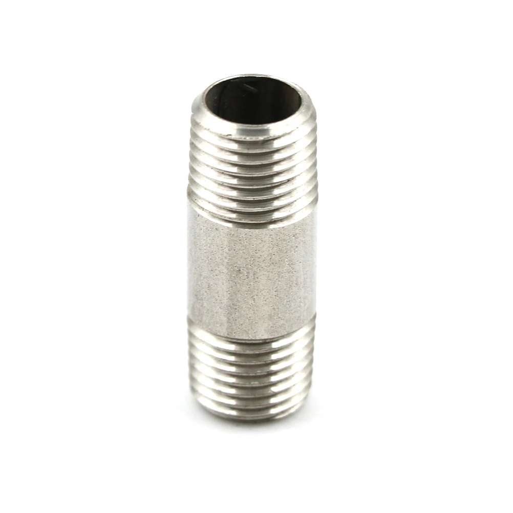 1 шт. Шестигранная резьба Nipple1/4 &quotПапа x 1/4&quot Папа 304 нержавеющая сталь BSPP