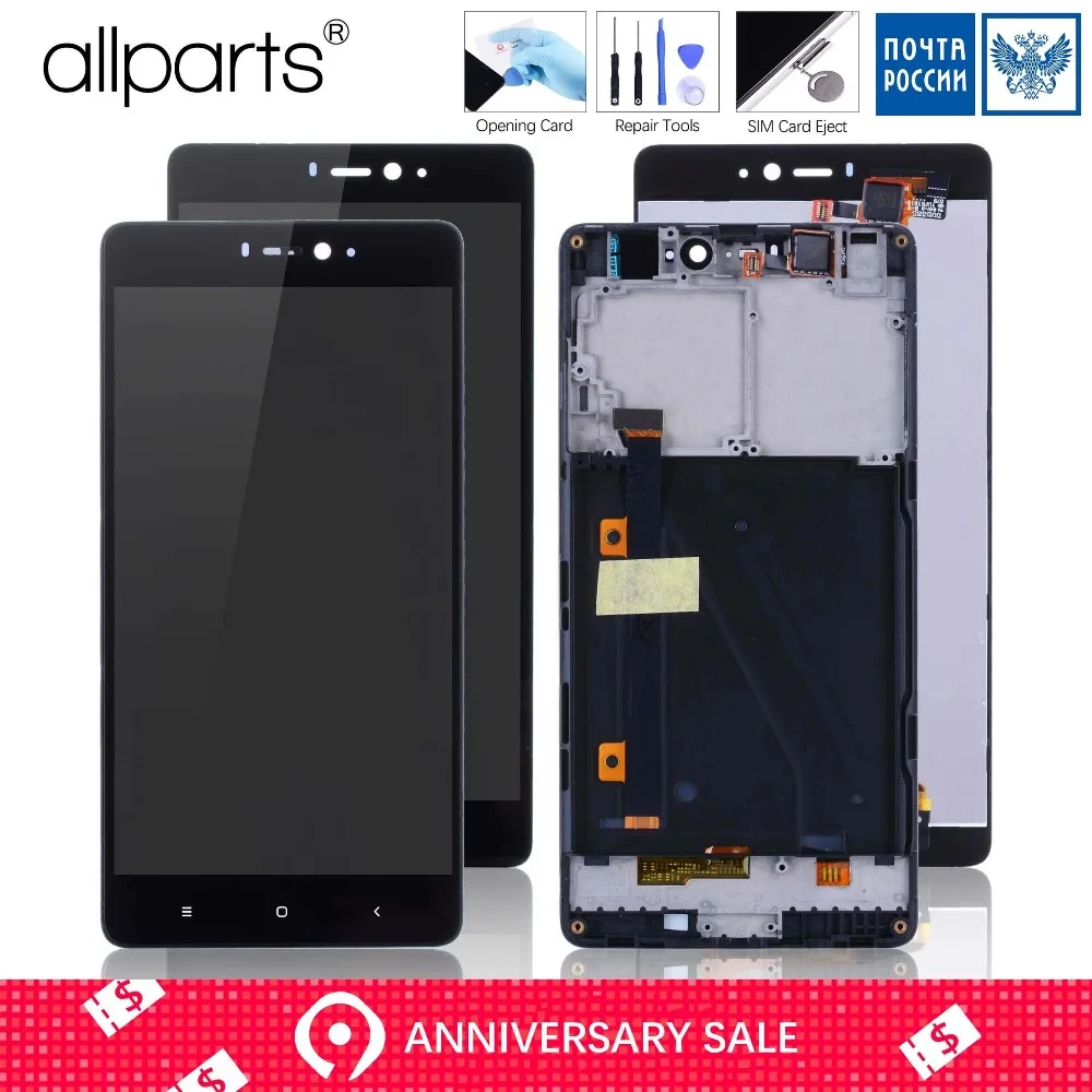 

NO Dead Pixel 5.0" ALLPARTS Display For XIAOMI Mi4i LCD Mi 4i LCD Touch Screen Digitizer Assembly Replacement Parts mi4i Display