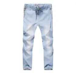FeiTong джинсы для женщин брюки девочек для мужчин 2019 мужская одежда модные повседневное Винтаж эластичные стирка Disstressed Джинс