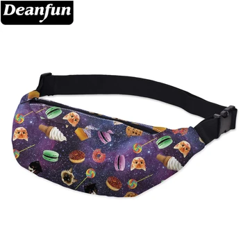 

Deanfun 3D Printing Waist bags Cat and Candy Pattern Fashion for Women Tavelling YB30
