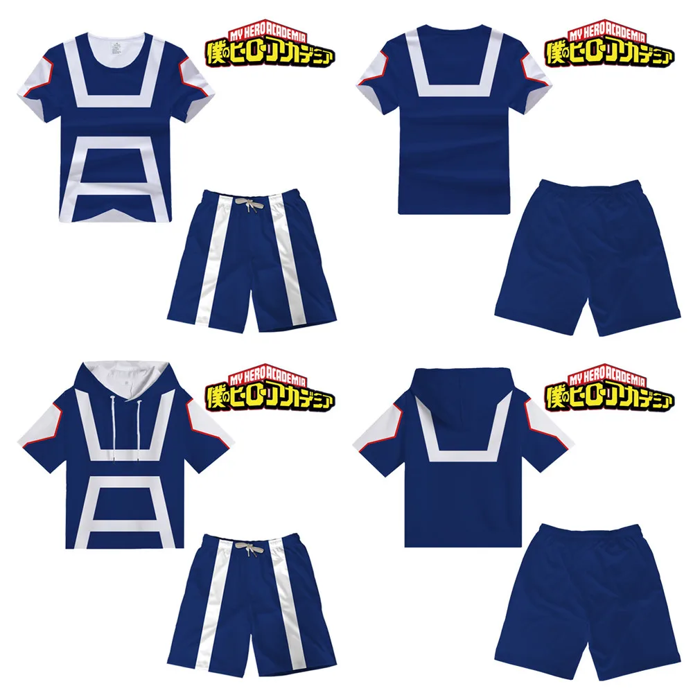 Аниме Boku no Hero Bakugou Katsuki/Iida костюм футболка с героями мультфильма Мой герой