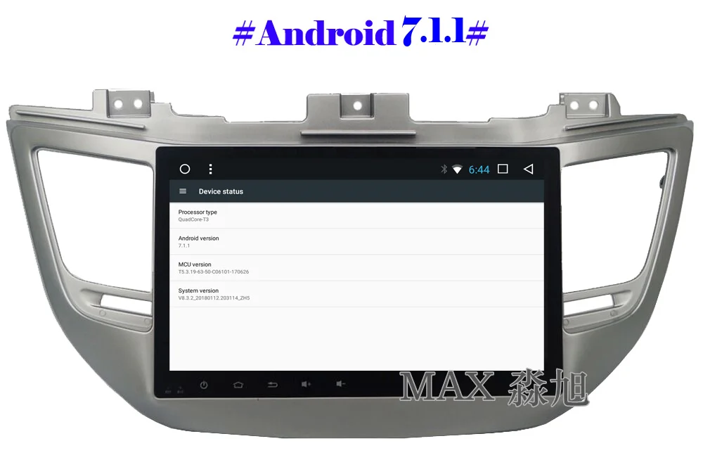 Best MAX Android 7.1.1 Silvery Frame For Hyundai Tucson/IX35 Car Radio GPS Navigation System Bluetooth call/music WIFI SWC free map 1