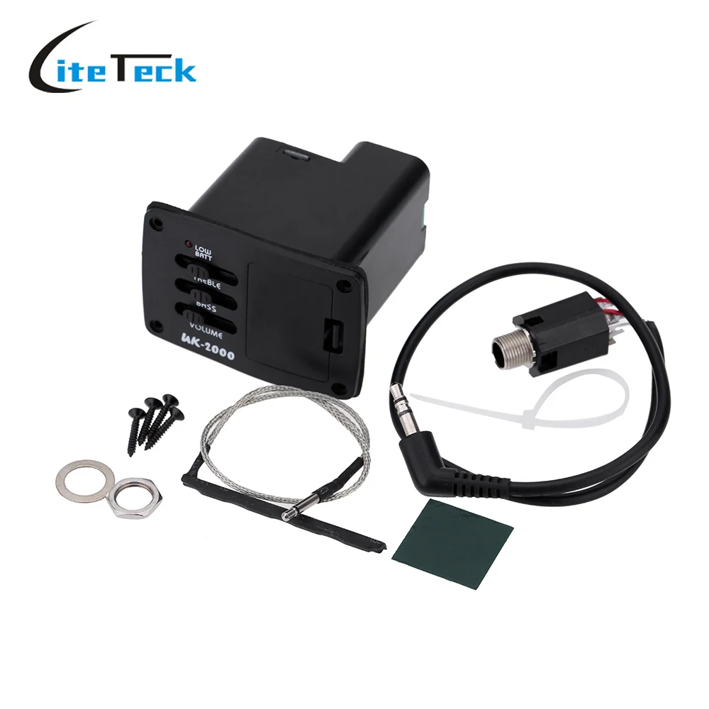 EQ Equalizer Preamp Piezo Pickup Tuner Amplifier Acoustic Guitar Bass