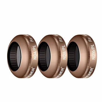 

Neewer 3 Pieces Lens Filter Kit for DJI Mavic and Mavic Pro(Gold/Black)