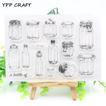 YPP CRAFT Bottles Transparent Clear Silicone Stamp/Seal for DIY scrapbooking/photo album Decorative clear stamp