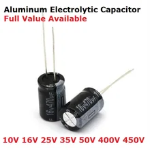 Condensador electrolítico de aluminio, 20 piezas, 35V, 470uF, 100UF, 220UF, 330UF, 470UF, 47UF, 680UF, 10UF, 22UF, 4V, 10V, 16V, 25V, 35V