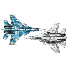 Трубач 1: 72 военный SR самолет русский самолет китайский США истребитель собранная модель DIY игрушка