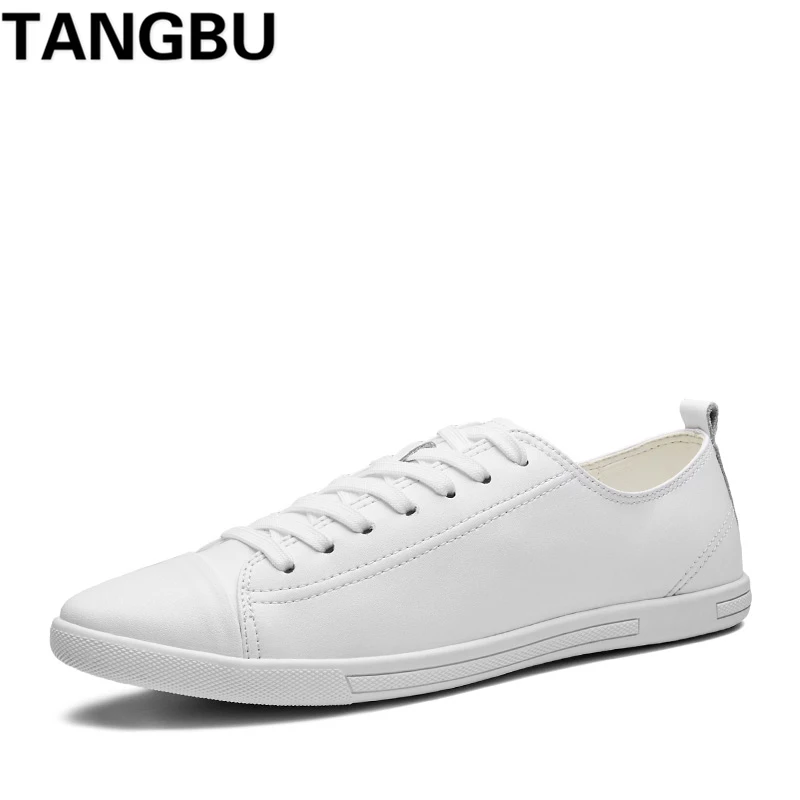 

Hot Sale Genuine Leather Men Skateboarding Shoes Lace Up Breathable Casual Sneakers Fashion Men Trainers Shoes Plus Size 38-46