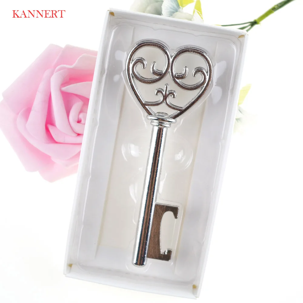 Vintage Key Shape Beer Bottle Opener Wedding Party Favor Decor Bridal