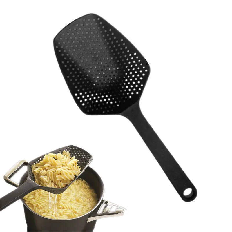 GOONBQ 1 pc Food Colander Nylon Strainer Scoop Strainer Colander Soup