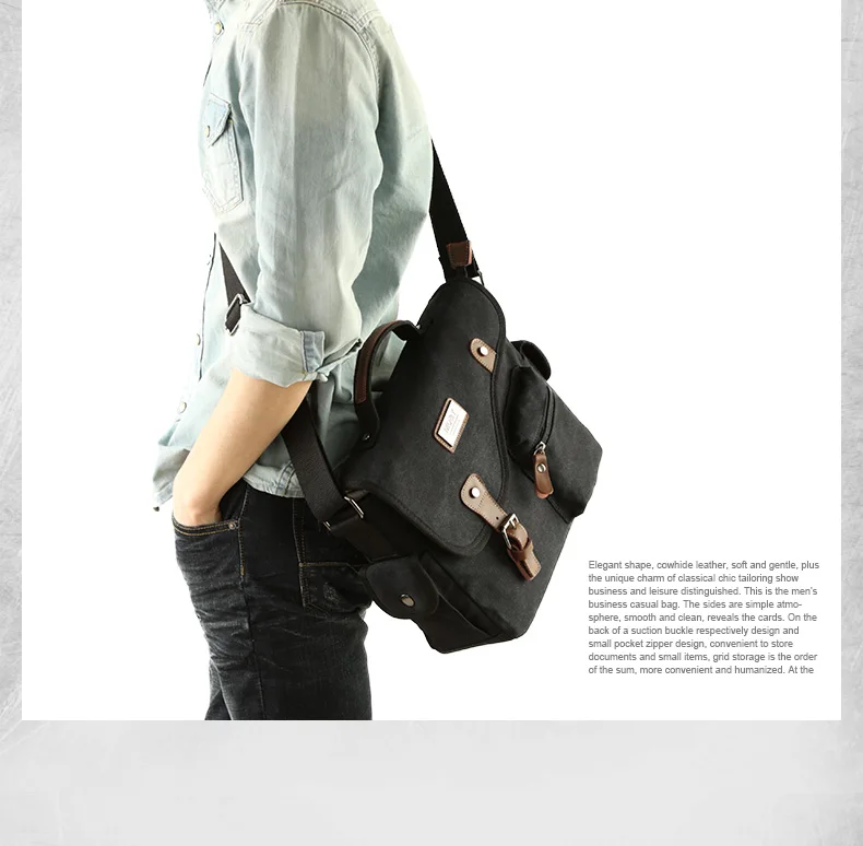 a guy carrying a black shoulder bag