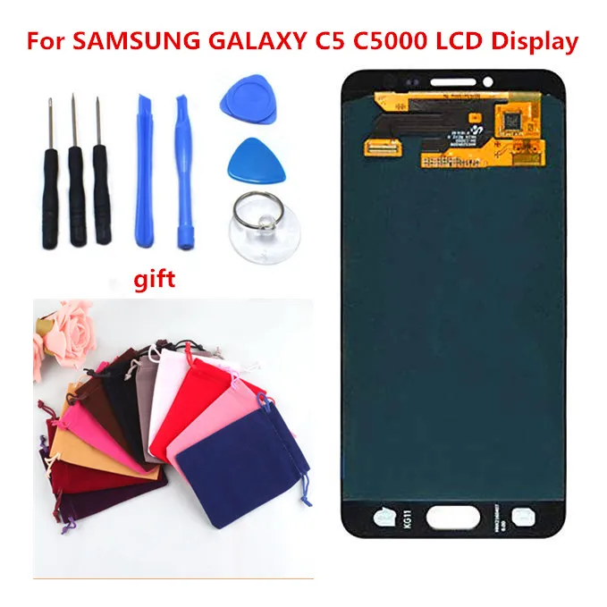 

H-shirley LCD Replacement for Samsung Galaxy C5/C5000 LCD Display + Touch Screen Digitizer Assembly+gift