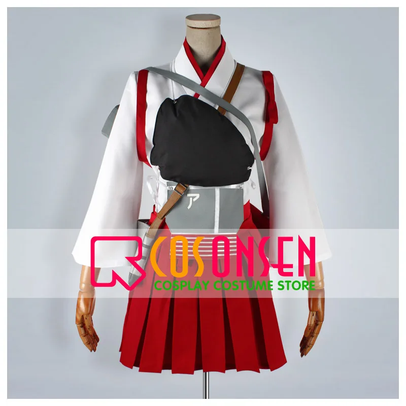 Косплей ONSEN Kantai Коллекция Kancolle Akagi Косплей Костюм Полный комплект любой размер на заказ