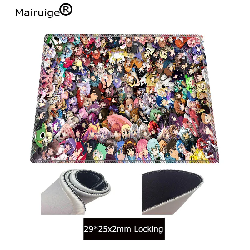 Mairuige All Anime One Piece Large Gaming Mouse Pad Lock edge Keyboard Pad Desk Mat Table Mat For Computer Laptop Lol Gamer
