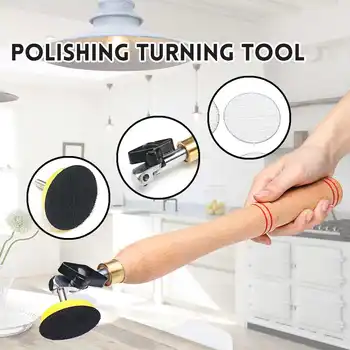 

Wood Bowl Sander Sanding Tool with Sanding Disc for Lathe Wood Turning Tool Woodworking