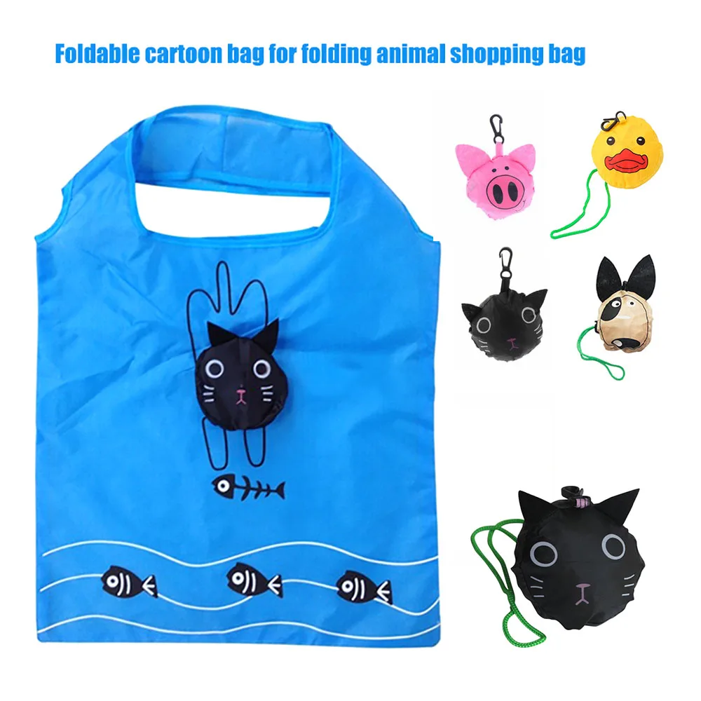 Buy Cute Animal Foldable Shopping Bag Travel Tote Echo