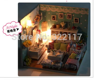 Новое поступление Diy куклы головоломки 3D деревянный дом мечты ангела миниатюрная мебель для детей игрушки подарок на день рождения