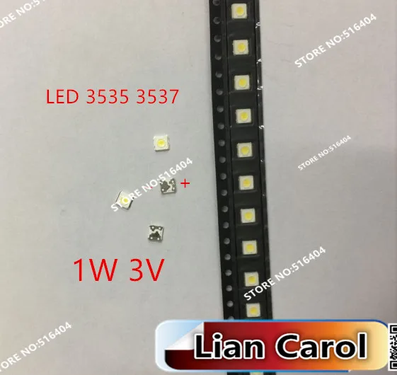 400 штук Samsung LED подсветка Высокая мощность 1 Вт 3537 3535 100 лм холодный белый SPBWH1332S1BVC1BIB
