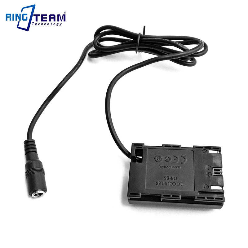 10Pcs Updated LP-E6 Dummy Battery DR-E6 DC Coupler