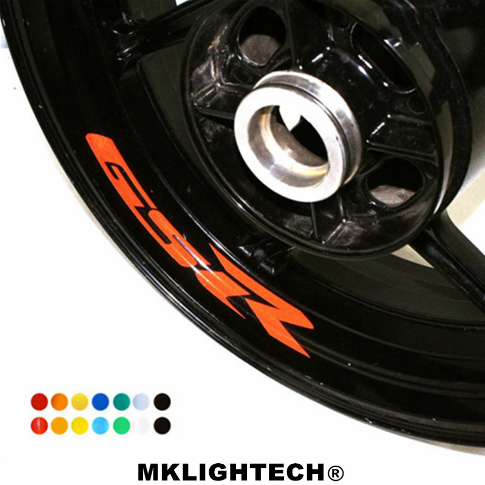 

k-sharp 8 X CUSTOM INNER RIM DECALS WHEEL Reflective STICKERS STRIPES FIT SUZUKI GSR