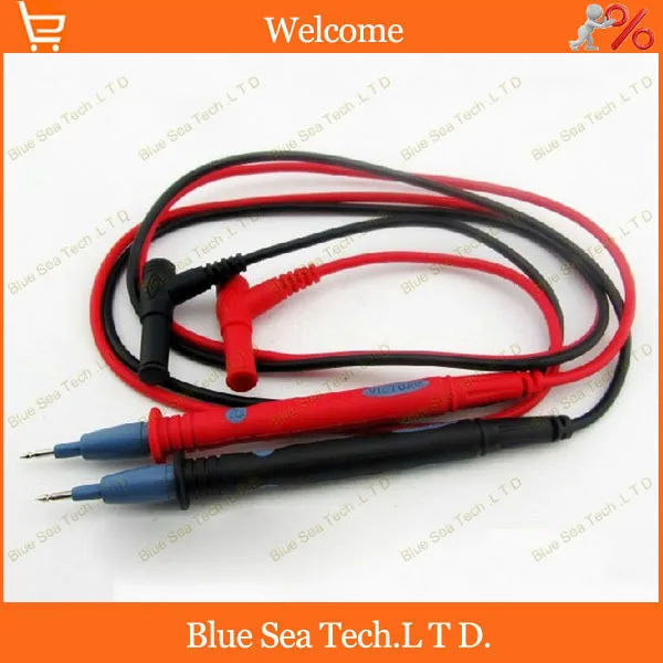 

2 pairs Multimeter & electrician tools.104cm plug test cable with test probe,CAT III 1000V Max 20A Free Shipping