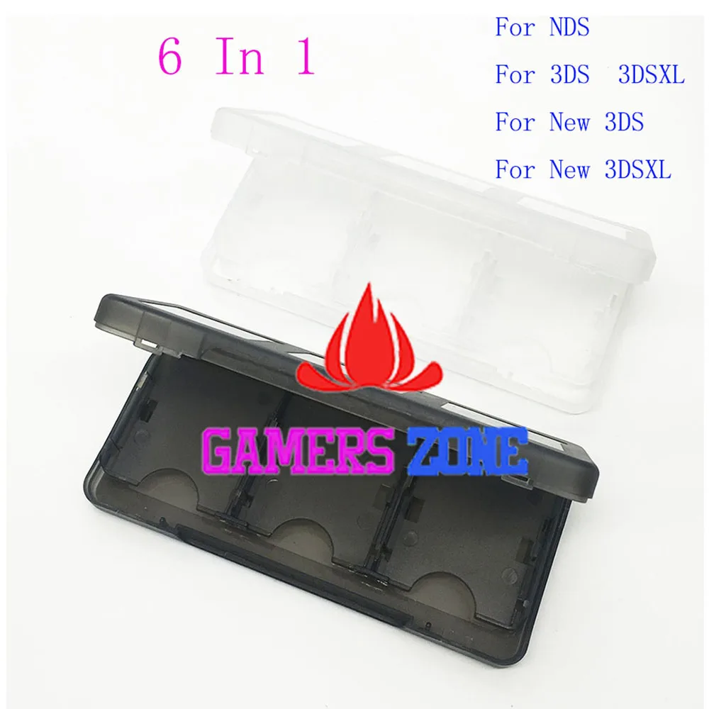 

6 in 1 Plastic Game Card Case Holder Storage Cartridge for Nintendo New 3DS LL