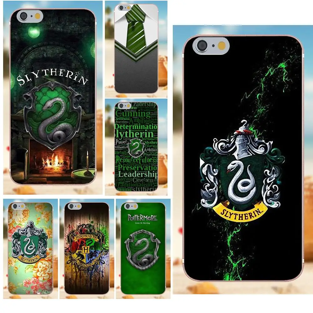 

For Huawei G8 Honor 5C 5X 6 6X 7 8 9 Y5II Mate 9 P8 P9 P10 P20 Lite Plus 2017 Ultra Thin Cartoon Pattern Slytherin Harry Potter