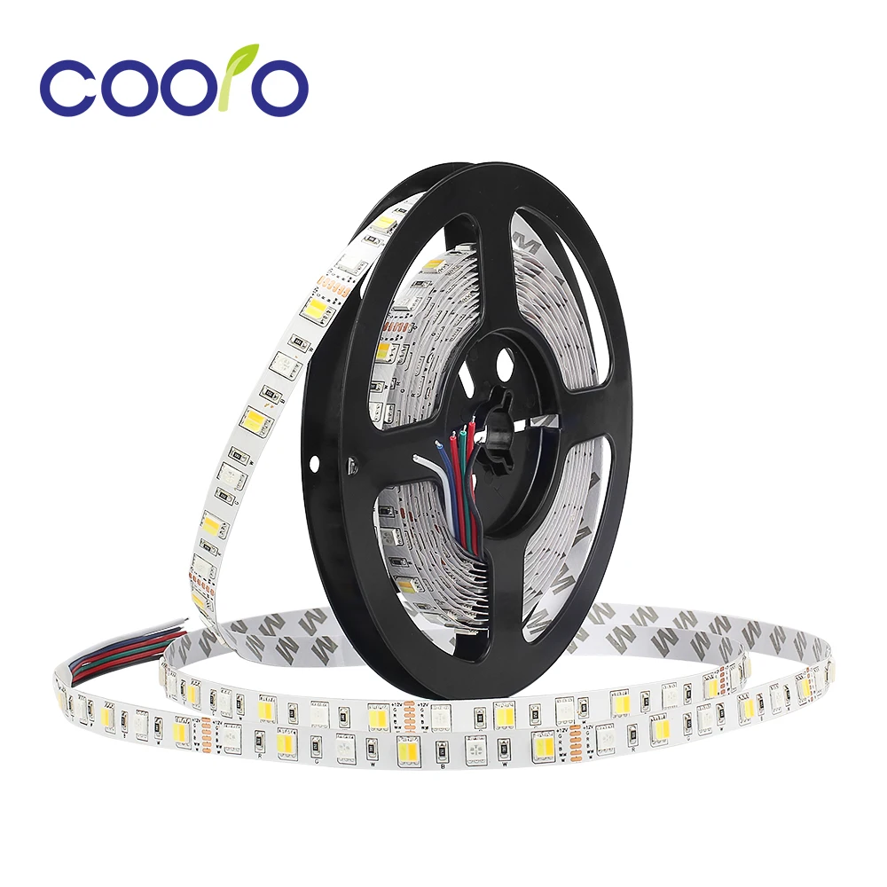 SMD 5050 RGB + CCT 5 в 1 Светодиодные ленты свет лампы нет Водонепроницаемый 5 M 300 Светодиодная лента DC12V 24 V RGB CCT гибкие светодиодные полосы