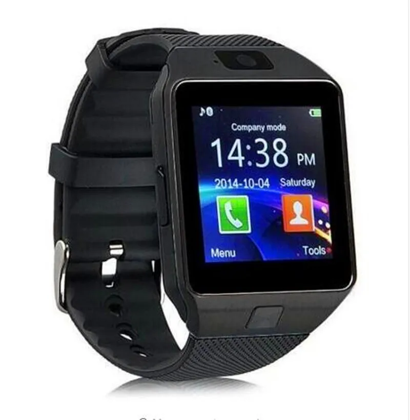 RsFow Новые смарт часы dz09 с камерой Bluetooth наручные SIM карты Smartwatch для Android и IOS телефонов Поддержка нескольких языков - Цвет: Черный