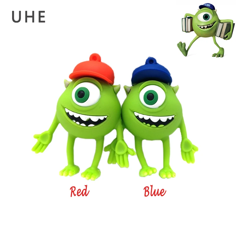 

USB flash drive pendrive cool one-eyed blue hat monster university memory stick u disk 4GB 8GB 16GB 32GB 64GB cartoon pen drive