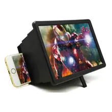 12 ''Выдвижной 3d мобильный телефон акриловый HD видео Просмотр фильм защита глаз Настольный экран усилитель видео лупа кронштейн