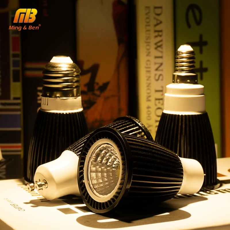 6 piezas bombilla LED espectro completo proyector GU10 MR16 E27 E14 día frío blanco cálido luz 220 V 240 V COB Chip para Downlight lámpara 6 piezas bombilla LED espectro completo proyector GU10 MR16 E27 E14 día frío blanco cálido luz 220 V 240 V COB Chip para Downlight lámpara