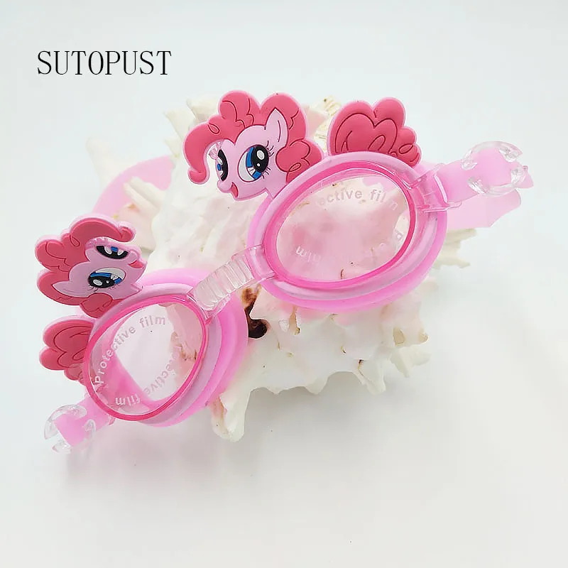 1PCS  Pink Adults Waterproof  Silicone,   Swim Goggles for Kids 