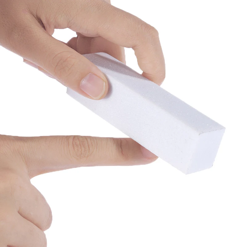 

4 Pcs /Pack White Nail Buffer Block Sanding Block Polishing Files Manicure Nail Art Tips Tool for Nails