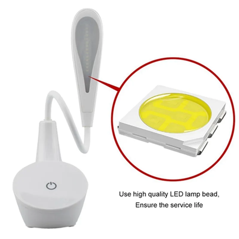 Mrosaa настольная лампа ABS 3 Вт складной сенсорный контроль диммируемая Eyecare USB