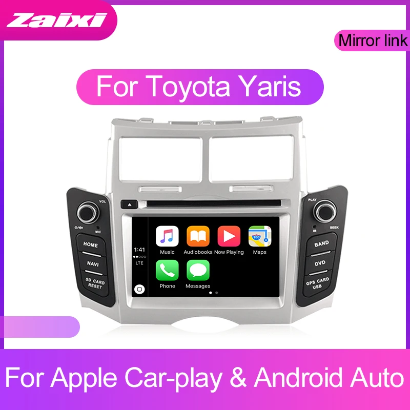 Sale ZaiXi 2 DIN Android Touchscreen For Toyota Yaris 2005~2011 Car Multimedia Player Bluetooth GPS WiFi Navigator FM Radio Player 2