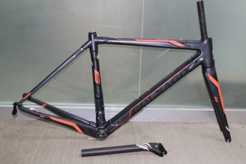 Perfect factory sale orange Colnago C60 Road bike Frame Red carbon fiber bicycle frame +Seatpost+Fork+Clamp+Headset 3 Perfect factory sale orange Colnago C60 Road bike Frame Red carbon fiber bicycle frame +Seatpost+Fork+Clamp+Headset 3