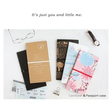 Крафт-Обложка, винтажный портативный чехол для паспорта, блокнот, аксессуары для планировщика держатель для карт, хранение для путешественников, подарок для детей