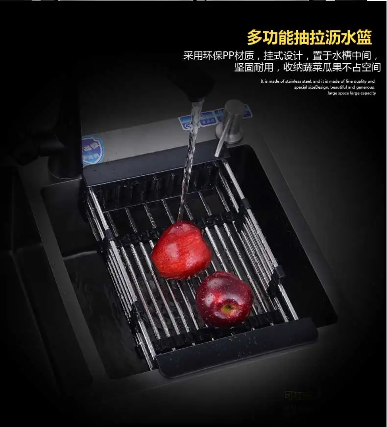 不锈钢水槽_手工不锈钢水槽双槽厨房洗菜盆纳米洗碗池台下黑色双槽---阿里巴巴_09