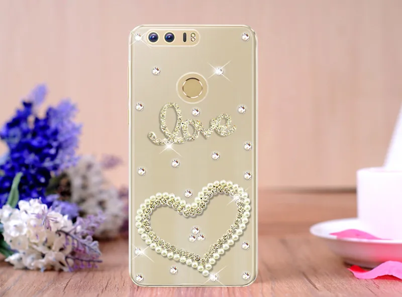 Чехол с кристаллами для Huawei Honor 8 lite 7A 10 view чехол huawei p20 mate 20 honor 9 6X 7X Pro nova 3 2s 2 3E