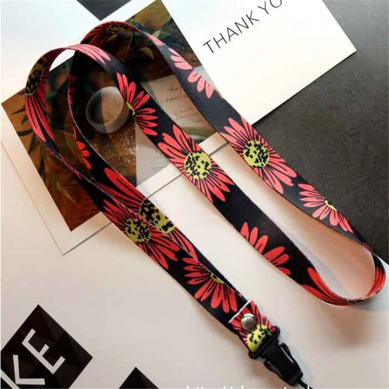 Fashion Floral Tags Strap Neck Lanyards For keys Phone Accessories Neck