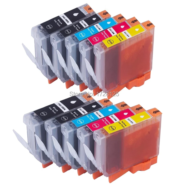 

10 Compatible Canon Ink Cartridges for Pixma iP4500 iP5100 iP5200 iP7500 iP7600 Printers