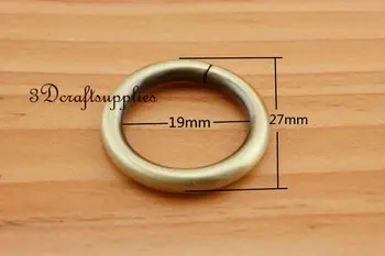 

metal O rings O-ring purse ring connector anti bronze 19mm 3/4 inch 12 pcs U164