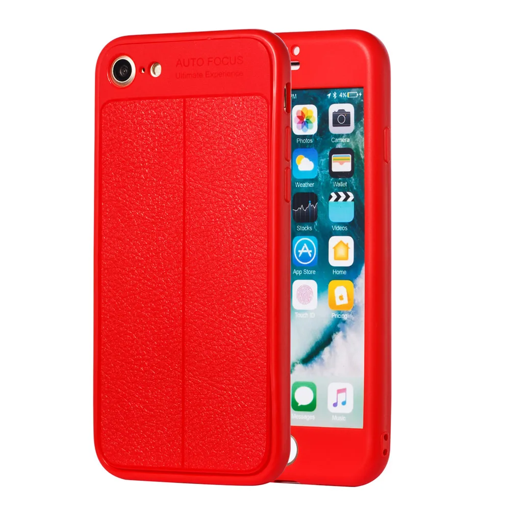 360 Degree Protect Case Soft TPU Silicone Case For iPhone 6 6S i7 i8 i9